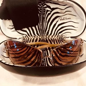 Roberto Cavalli aviator sunglasses with c detail on the sides